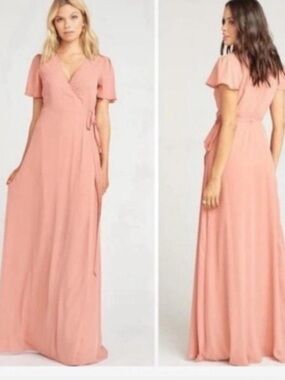Show Me Your Mumu Noelle Chiffon Wrap Maxi Dress XL